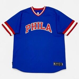 Y2K Philadelphia 76ers NBA royal blue and red jersey